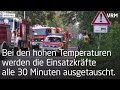 Waldbrand am Muna Munitionsdepot bei Dieburg