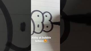 Abby bubble letters