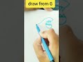 How to draw dolphin easy way from G#shorts #viralshort