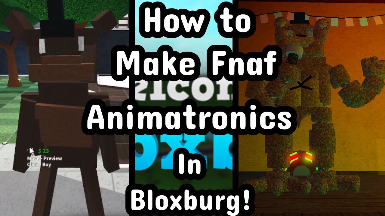 How To Make A FNAF Animatronics IN BLOXBURG! - YouTube