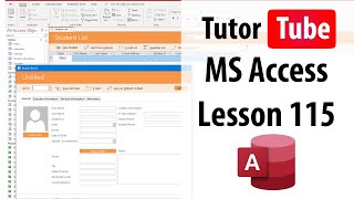 MS Access Tutorial - Lesson 115 - Adding Form Buttons