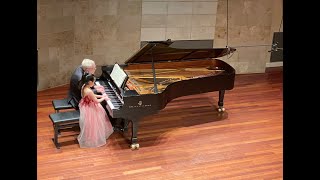 Mozart Sonata in D Major for four hands, K. 381 - Avery Armstrong with Miles Graber at SFCM Recital