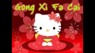 Gong xi fa cai with Ultraman and hello kitty