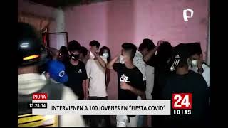 Piura: intervienen a cerca de 100 personas en 'fiesta COVID'