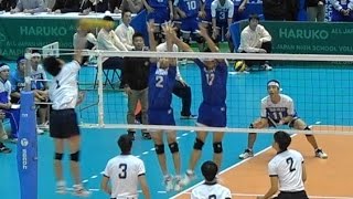 慶応義塾 vs 西原 1セット目&2セット目前半 春高バレー2017 2回戦より Japan volleyball