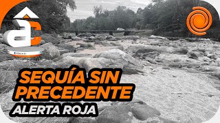 IMPRESIONANTE. El río Anisacate de Córdoba a punto de quedarse sin agua