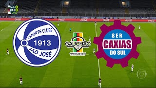 SÃO JOSÉ-RS X CAXIAS - 04/03/2021 - CAMPEONATO GAÚCHO 2021 - 2ª RODADA - PES 2021