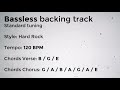 BASSLESS Hard Rock backing track