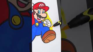 Coloring Mario ⭐️ #supermario #coloring #art