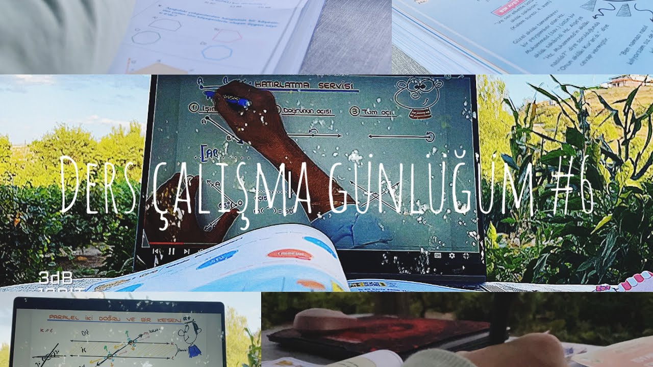 Study With Me Bahçede Ders çalışmak Ders çalışma Günlüğüm 6 Youtube