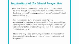 POS 273 Lecture 4: Theoretical Perspectives-Realism and Liberalism