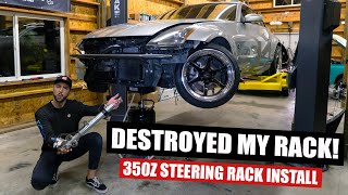 Nissan 350Z Power Steering Rack Replacement!