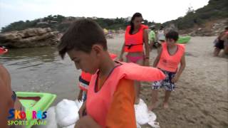 Skouras camp: On the beach