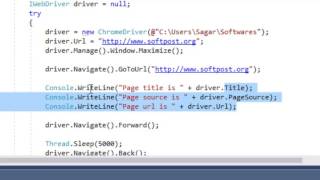 Lecture 7 - Basic Browser automation in Selenium in C#.Net