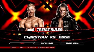 WWE 2K14 PS3 - Christian VS Edge - Falls Count Anywhere [2K][mClassic]