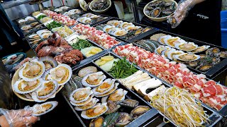 50 ton of seafood sold per month?! the freshest seafood plate - Korean street food