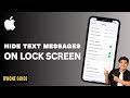 How To Hide Text Messages On iPhone Lock Screen - Step By Step Guide