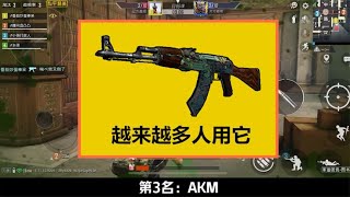 什么武器的使用率很高？AKM上榜，第1名拾取率远高于M416