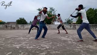 Silambam || 4 per kalyana adi || சிலம்பம் || 4 பேர் கல்யாண அடி