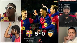 🚨 LES RÉACTIONS : QUELLE PREMIÈRE MI-TEMPS DU BARÇA ! 5-0 FACE À VALENCE 🤣🔥