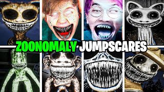 ZOONOMALY - ALL MONSTERS + ALL JUMPSCARES! (LANKYBOX REACTION!)