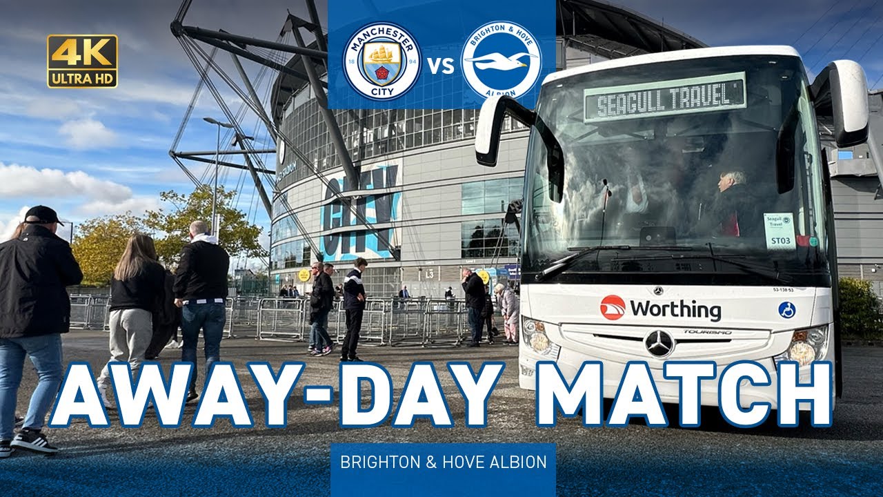 Away-day Football Match By Coach: Manchester City Vs Brighton & Hove ...