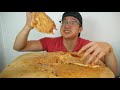ANIMAL STYLE GIANT 3-FOOT PIZZA SLICE MUKBANG EXTREMELY MESSY EATING  EATING SHOW