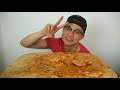 ANIMAL STYLE GIANT 3-FOOT PIZZA SLICE MUKBANG EXTREMELY MESSY EATING  EATING SHOW
