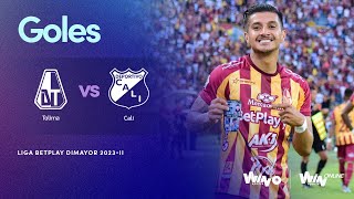 Deportes Tolima vs. Deportivo Cali (goles) | Liga BetPlay Dimayor 2023-2 | Cuadrangulares - Fecha 3