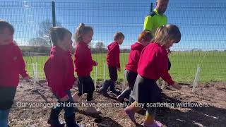 We supported Long Marton School with £1300 to plant a new hedge.