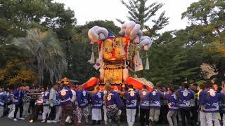 平成30年10月13日　宿入太鼓台・履脱八幡神社にて