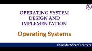 1.9 Operating System Design And Implementation
