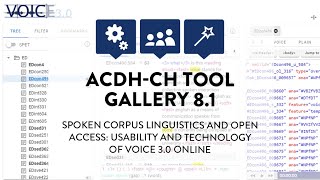 ACDH-CH Tool Gallery 8.1 –  Introducing VOICE: Corpus structure and text properties