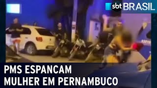 PMs espancam mulher em Pernambuco | SBT Brasil (17/04/23)