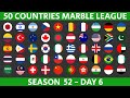 50 Countries Marble Race League Season 52 Day 6/10 Marble Race in Algodoo