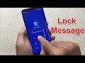 How to lock message on android 2018