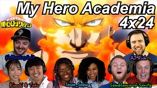 My Hero Academia 4x24 Reactions | Great Anime Reactors!!! | 【僕のヒーローアカデミア】【海外の反応】