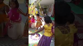 Sankranti sambaralu  in our sesame #sesamepreschool #celebration #