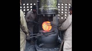 Process of Making Hydraulic Press Gear Wheel _Amazing Forging Process