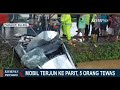 Mobil Mini Bus Terjun Ke parit Di jalur Trans Sulawesi,  Di Kabupaten Pangkep, 5 Orang Tewas,