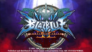 BlazBlue Continuum Shift II - PSP - Gameplay - Intro History