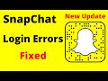 How to Fix Snapchat  Login Error 2022 | Snapchat Login Problem 2022