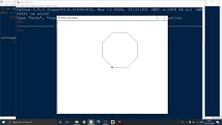 shapes in python : part 4 : octagon #31