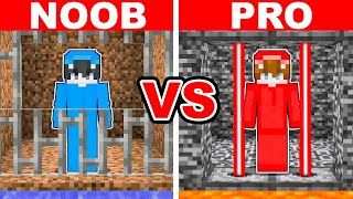 Minecraft NOOB vs PRO: Escapa de la Prisión Más Segura en Reto de Construcción
