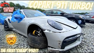 Copart Salvage Auction SUPERCAR Shopping | A ‘CHEAP’ Porsche 911 992 Turbo!?