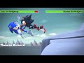 Sonic the Hedgehog vs. Shadow the Hedgehog with healthbars 1/4