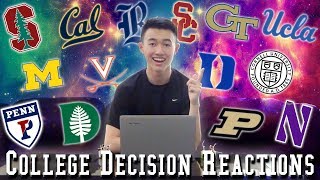 ALL OF MY COLLEGE DECISION REACTIONS! (10+ Acceptances!) | Waddle's College Decision 2019!