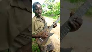 Thulani Bikausaru Showing his talent. A young Guitarist.