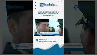 Resmi Jenderal Bintang 4, Prabowo Langsung Cek Alutsista TNI