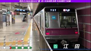 [全区間走行音] 東京メトロ8000系8101F 鷺沼→中央林間 各停中央林間行で収録 三菱IGBT-VVVF